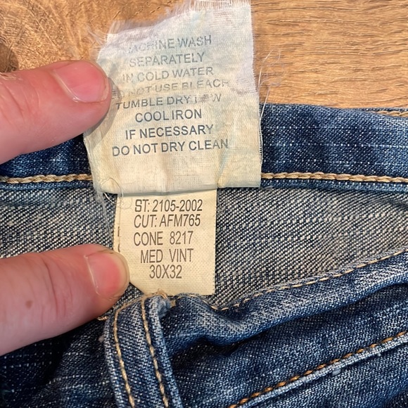 Abercrombie & Fitch NY Button Fly Jeans Mens Size 31x30 Blue Cotton - Picture 3 of 8